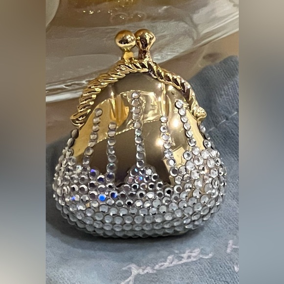 JUDITH LEIBER Swarovski Crystal Mini Purse Pill Case - Picture 7 of 16